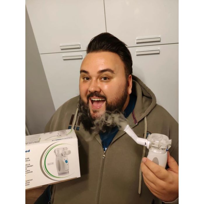 Neslišni inhalator na baterije za dojenčke, otroke in odrasle