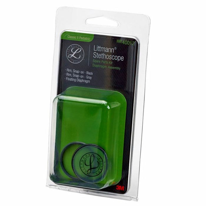 Komplet rezervnih delov za Littmann Classic II pediatrični; membrana s sivim in črnim okvirjem
