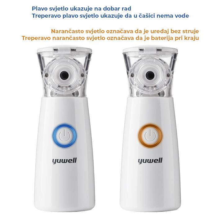 Neslišni inhalator na baterije za dojenčke, otroke in odrasle