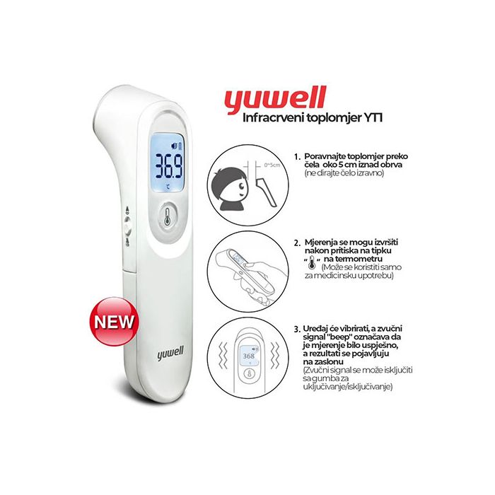 Yuwell YT-1 brezkontaktni termometer