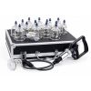 Cupping set s črpalko, 17 plastičnih lončkov, v kovčku