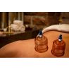 Cupping set s črpalko, 17 plastičnih skodelic, v kovčku