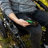 Električni invalidski voziček z manjšimi kolesi