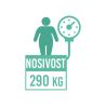 4-v-1 Toaletni in tuš stol za prekomerno težke, nosilnost 290 kg