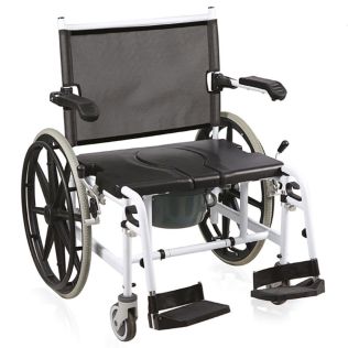 Invalidski WC in tuš voziček za debele osebe, nosilnost 200 kg